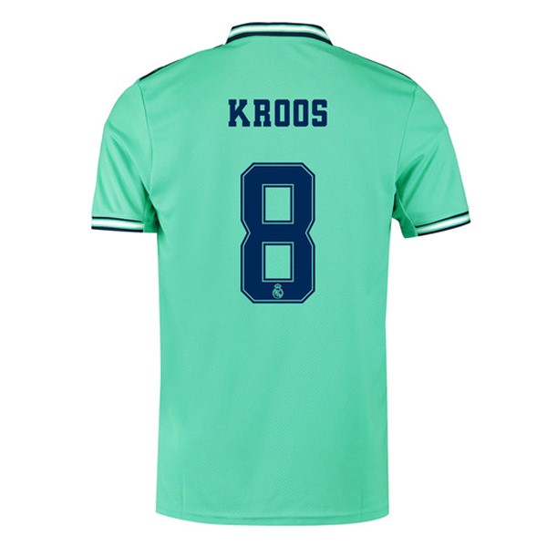 Camiseta Real Madrid NO.8 Kroos 3ª 2019-2020 Verde